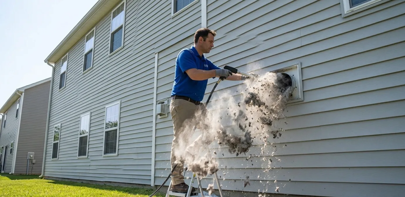 dryer vent cleaning service in Bolingbrook IL for better airflow